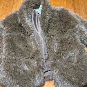 Ann Taylor Brown Teddy Jacket